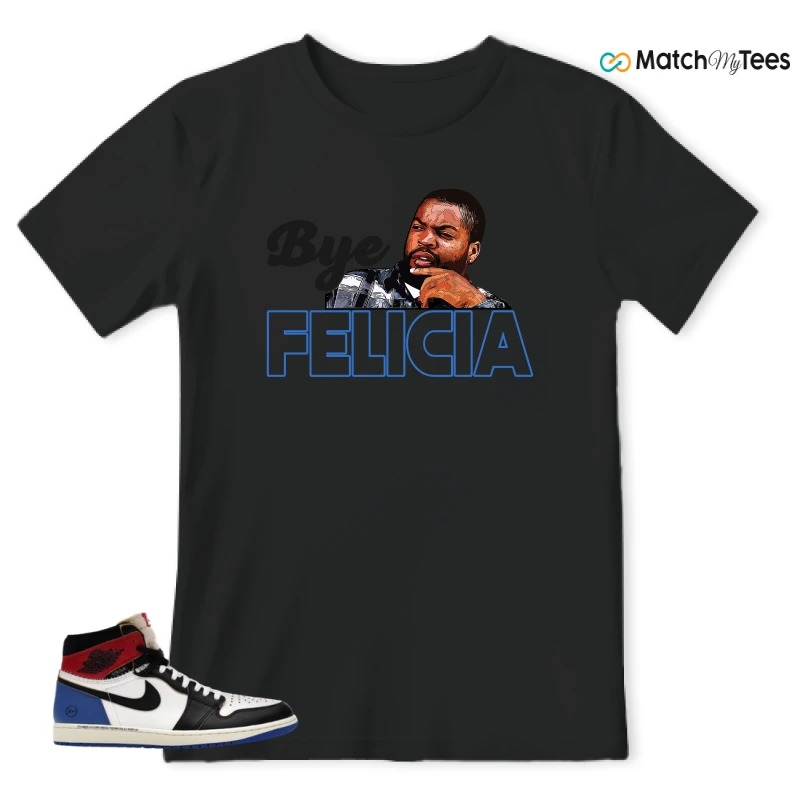 NIKE AIR JORDAN 1 RETRO HIGH OG SP FRAGMENT X UNION LA VARSITY RED SPORT ROYAL SNEAKER Matching Tees t-shirt