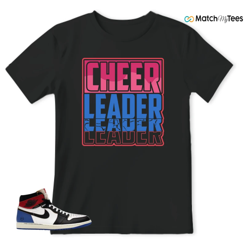 NIKE AIR JORDAN 1 RETRO HIGH OG SP FRAGMENT X UNION LA VARSITY RED SPORT ROYAL SNEAKER Matching Tees t-shirt
