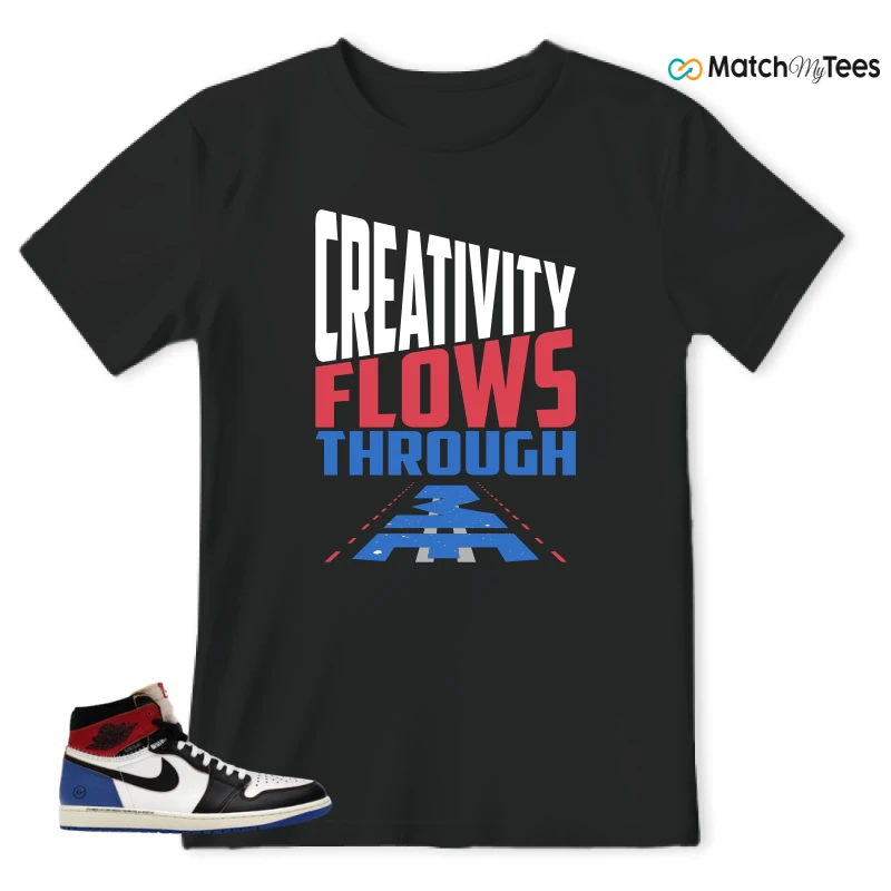 NIKE AIR JORDAN 1 RETRO HIGH OG SP FRAGMENT X UNION LA VARSITY RED SPORT ROYAL SNEAKER Matching Tees t-shirt