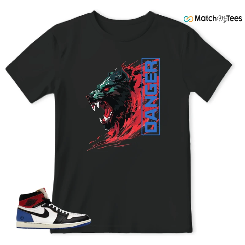 NIKE AIR JORDAN 1 RETRO HIGH OG SP FRAGMENT X UNION LA VARSITY RED SPORT ROYAL SNEAKER Matching Tees t-shirt