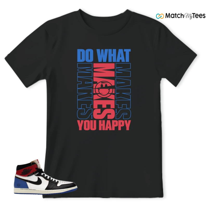 NIKE AIR JORDAN 1 RETRO HIGH OG SP FRAGMENT X UNION LA VARSITY RED SPORT ROYAL SNEAKER Matching Tees t-shirt