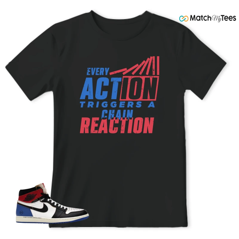 NIKE AIR JORDAN 1 RETRO HIGH OG SP FRAGMENT X UNION LA VARSITY RED SPORT ROYAL SNEAKER Matching Tees t-shirt