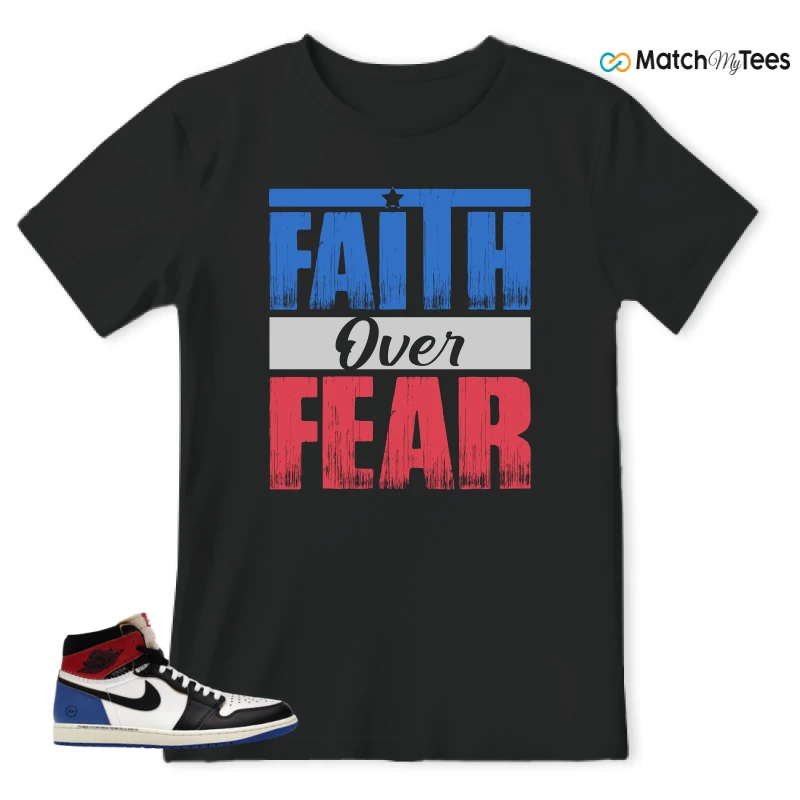 NIKE AIR JORDAN 1 RETRO HIGH OG SP FRAGMENT X UNION LA VARSITY RED SPORT ROYAL SNEAKER Matching Tees t-shirt