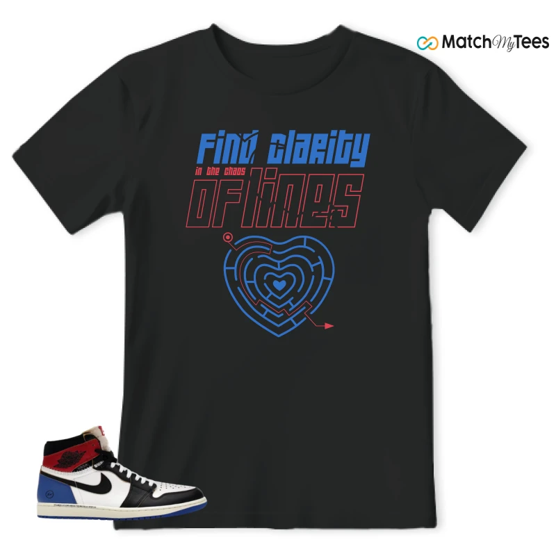 NIKE AIR JORDAN 1 RETRO HIGH OG SP FRAGMENT X UNION LA VARSITY RED SPORT ROYAL SNEAKER Matching Tees t-shirt