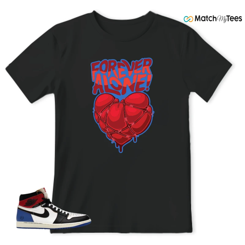 NIKE AIR JORDAN 1 RETRO HIGH OG SP FRAGMENT X UNION LA VARSITY RED SPORT ROYAL SNEAKER Matching Tees t-shirt