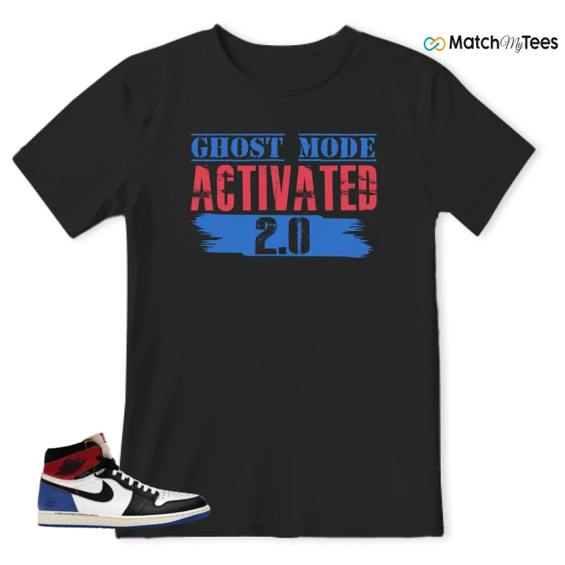NIKE AIR JORDAN 1 RETRO HIGH OG SP FRAGMENT X UNION LA VARSITY RED SPORT ROYAL SNEAKER Matching Tees t-shirt