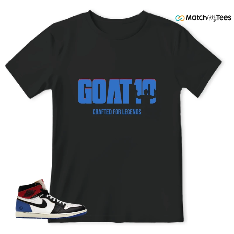NIKE AIR JORDAN 1 RETRO HIGH OG SP FRAGMENT X UNION LA VARSITY RED SPORT ROYAL SNEAKER Matching Tees t-shirt