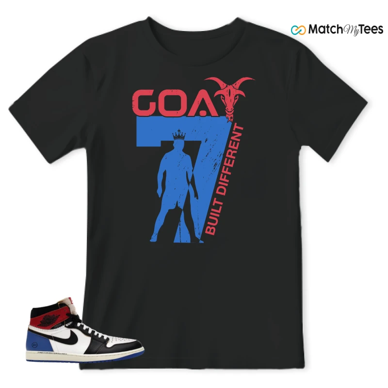 NIKE AIR JORDAN 1 RETRO HIGH OG SP FRAGMENT X UNION LA VARSITY RED SPORT ROYAL SNEAKER Matching Tees t-shirt