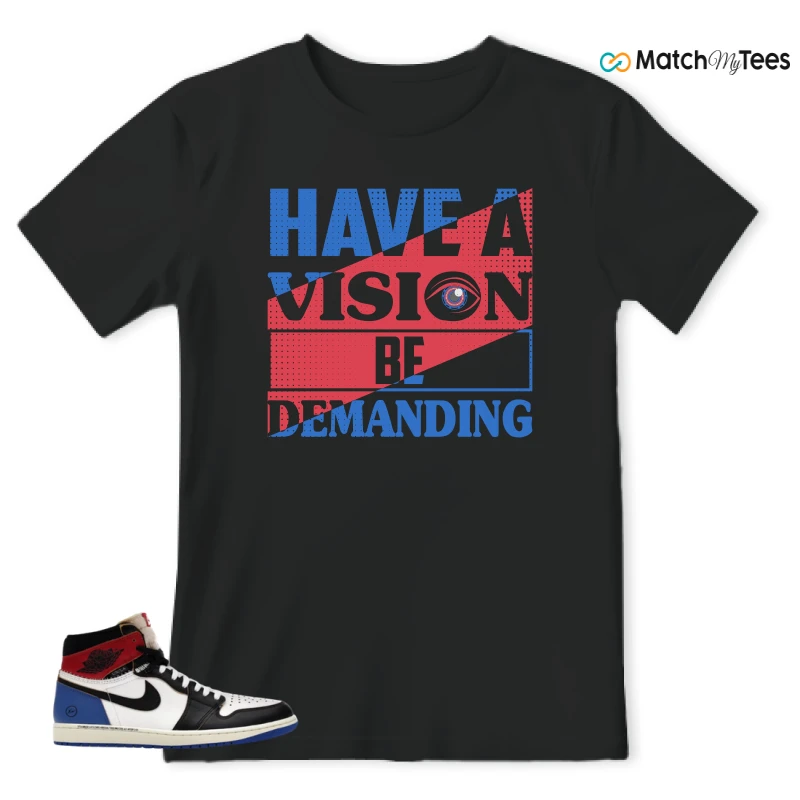 NIKE AIR JORDAN 1 RETRO HIGH OG SP FRAGMENT X UNION LA VARSITY RED SPORT ROYAL SNEAKER Matching Tees t-shirt