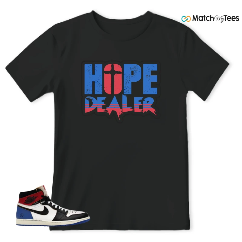 NIKE AIR JORDAN 1 RETRO HIGH OG SP FRAGMENT X UNION LA VARSITY RED SPORT ROYAL SNEAKER Matching Tees t-shirt