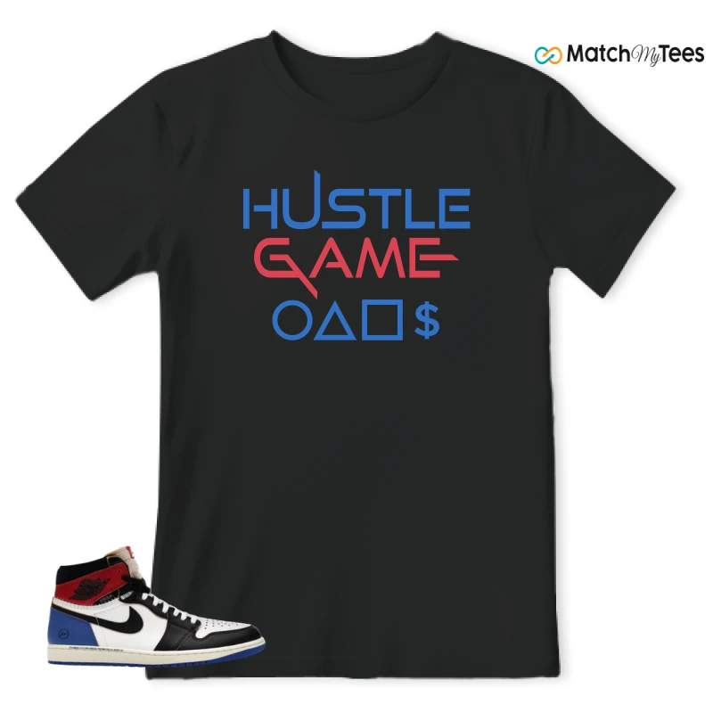 NIKE AIR JORDAN 1 RETRO HIGH OG SP FRAGMENT X UNION LA VARSITY RED SPORT ROYAL SNEAKER Matching Tees t-shirt