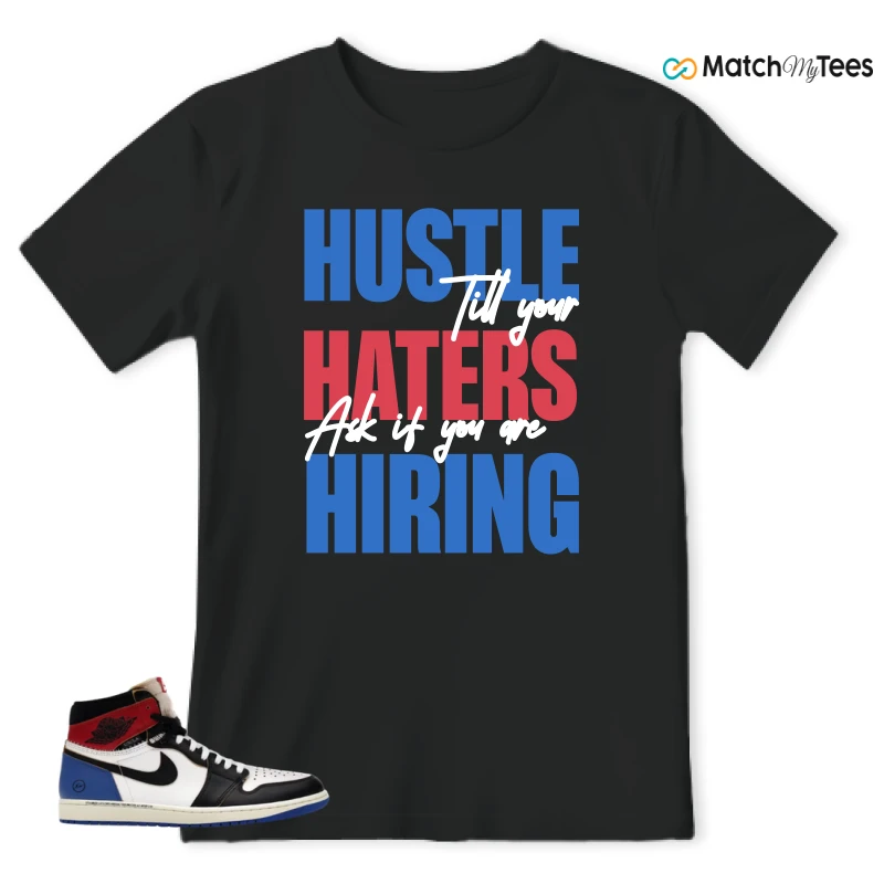 NIKE AIR JORDAN 1 RETRO HIGH OG SP FRAGMENT X UNION LA VARSITY RED SPORT ROYAL SNEAKER Matching Tees t-shirt