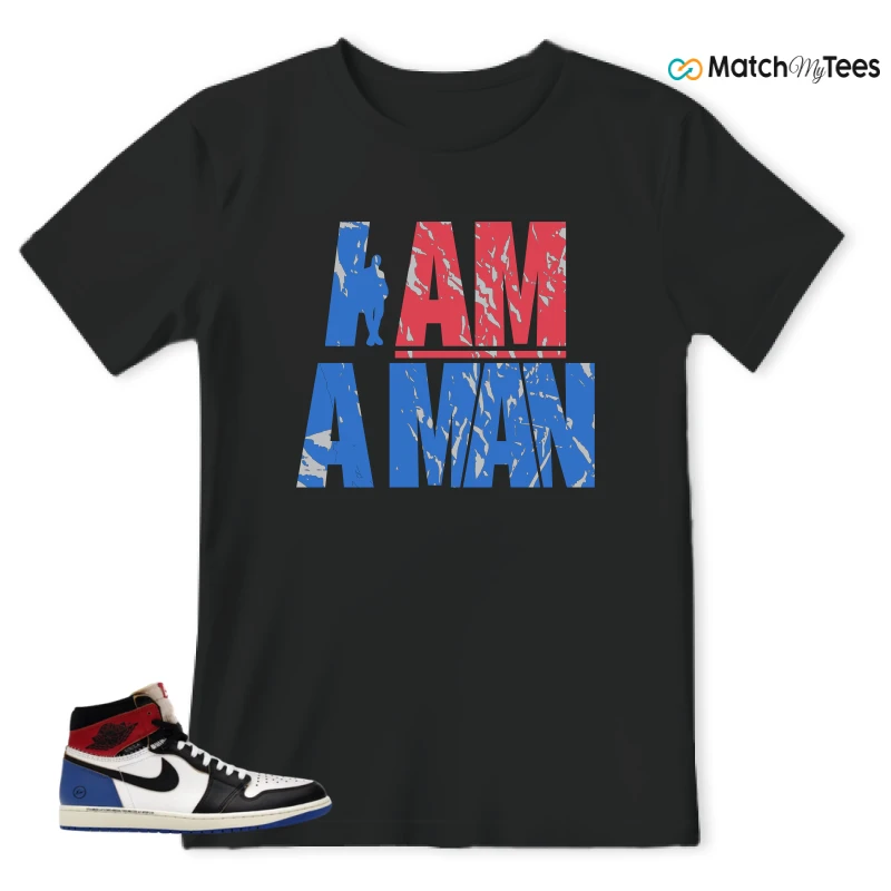NIKE AIR JORDAN 1 RETRO HIGH OG SP FRAGMENT X UNION LA VARSITY RED SPORT ROYAL SNEAKER Matching Tees t-shirt
