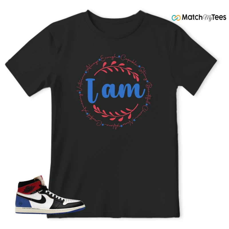 NIKE AIR JORDAN 1 RETRO HIGH OG SP FRAGMENT X UNION LA VARSITY RED SPORT ROYAL SNEAKER Matching Tees t-shirt