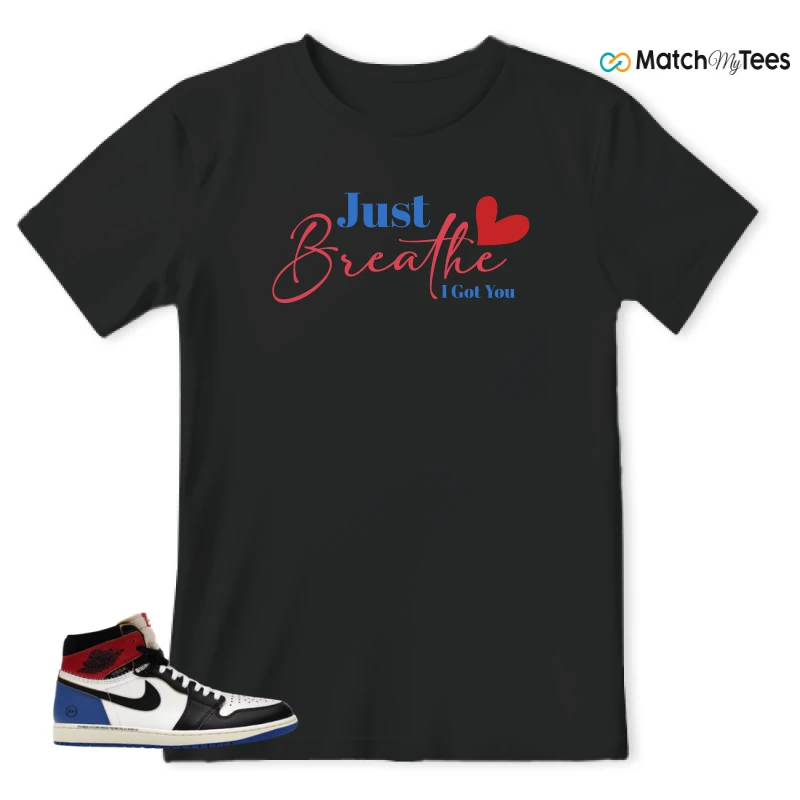 NIKE AIR JORDAN 1 RETRO HIGH OG SP FRAGMENT X UNION LA VARSITY RED SPORT ROYAL SNEAKER Matching Tees t-shirt