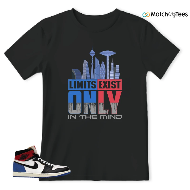 NIKE AIR JORDAN 1 RETRO HIGH OG SP FRAGMENT X UNION LA VARSITY RED SPORT ROYAL SNEAKER Matching Tees t-shirt