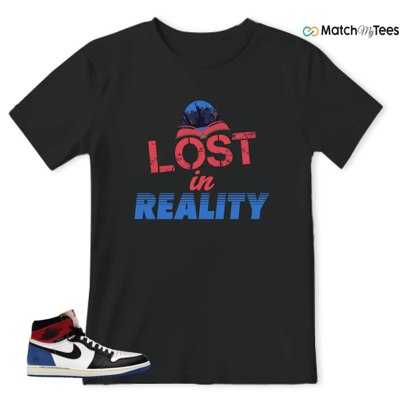 NIKE AIR JORDAN 1 RETRO HIGH OG SP FRAGMENT X UNION LA VARSITY RED SPORT ROYAL SNEAKER Matching Tees t-shirt