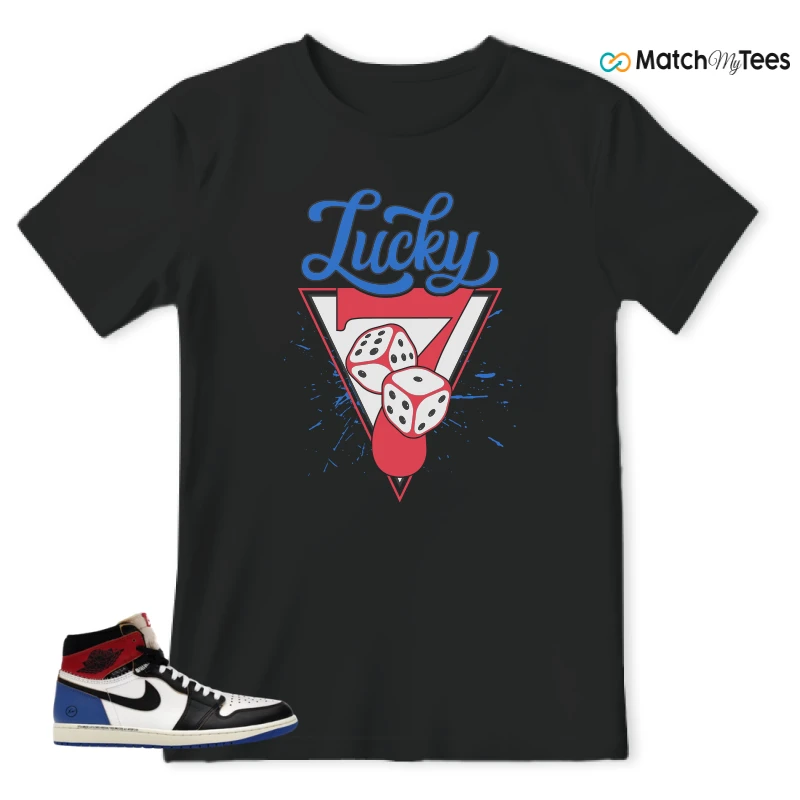 NIKE AIR JORDAN 1 RETRO HIGH OG SP FRAGMENT X UNION LA VARSITY RED SPORT ROYAL SNEAKER Matching Tees t-shirt