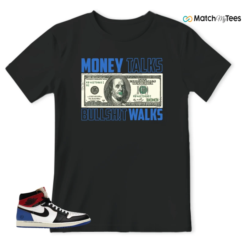 NIKE AIR JORDAN 1 RETRO HIGH OG SP FRAGMENT X UNION LA VARSITY RED SPORT ROYAL SNEAKER Matching Tees t-shirt