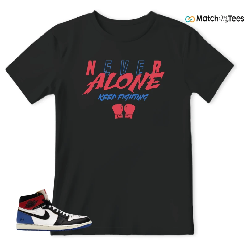 NIKE AIR JORDAN 1 RETRO HIGH OG SP FRAGMENT X UNION LA VARSITY RED SPORT ROYAL SNEAKER Matching Tees t-shirt