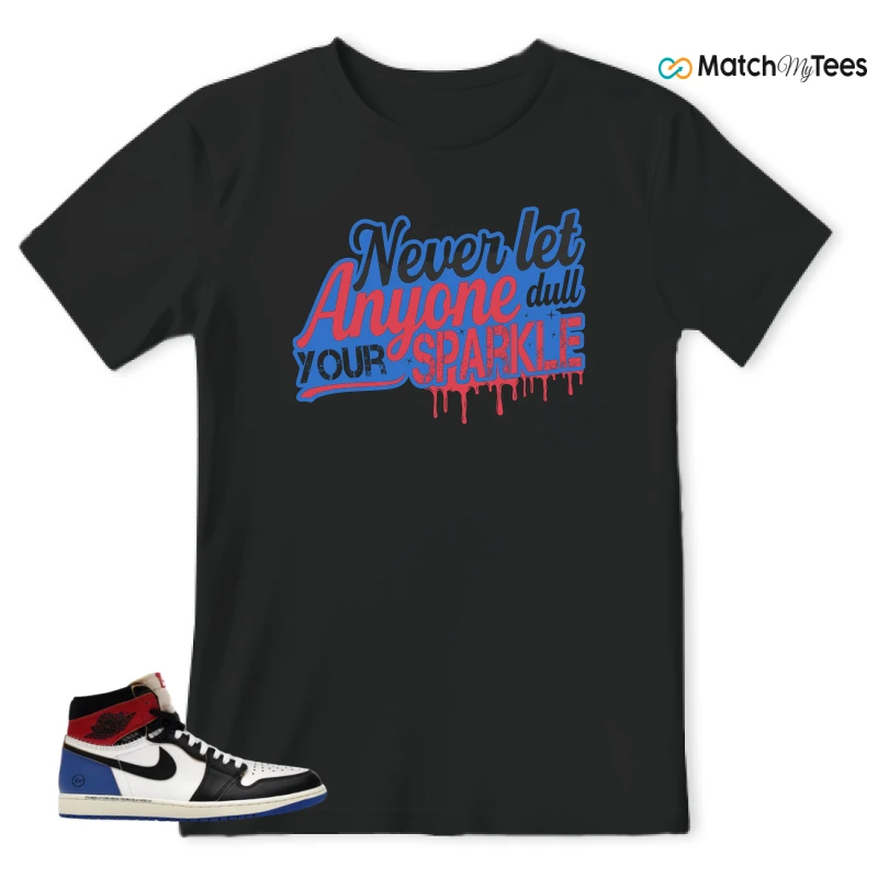 NIKE AIR JORDAN 1 RETRO HIGH OG SP FRAGMENT X UNION LA VARSITY RED SPORT ROYAL SNEAKER Matching Tees t-shirt