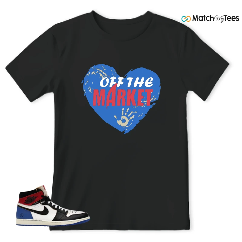 NIKE AIR JORDAN 1 RETRO HIGH OG SP FRAGMENT X UNION LA VARSITY RED SPORT ROYAL SNEAKER Matching Tees t-shirt