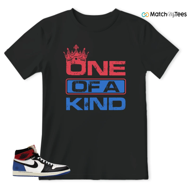 NIKE AIR JORDAN 1 RETRO HIGH OG SP FRAGMENT X UNION LA VARSITY RED SPORT ROYAL SNEAKER Matching Tees t-shirt