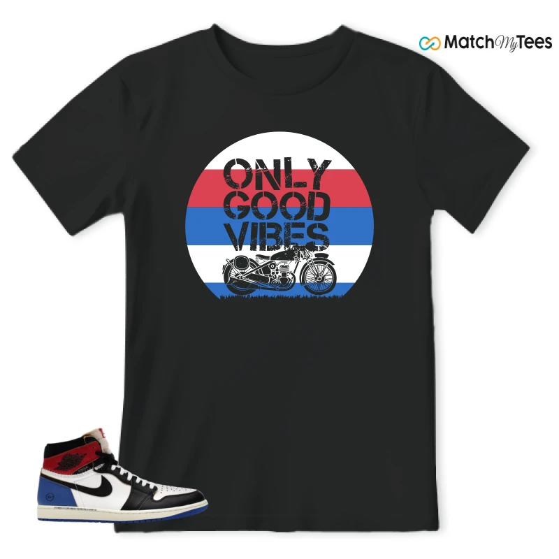 NIKE AIR JORDAN 1 RETRO HIGH OG SP FRAGMENT X UNION LA VARSITY RED SPORT ROYAL SNEAKER Matching Tees t-shirt