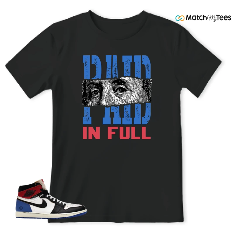 NIKE AIR JORDAN 1 RETRO HIGH OG SP FRAGMENT X UNION LA VARSITY RED SPORT ROYAL SNEAKER Matching Tees t-shirt