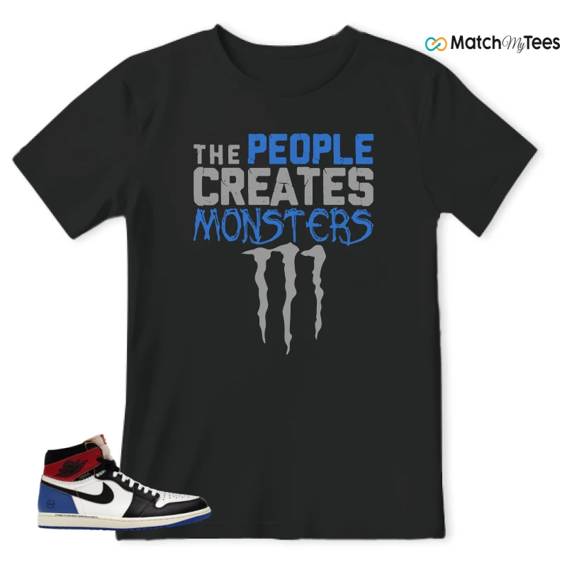 NIKE AIR JORDAN 1 RETRO HIGH OG SP FRAGMENT X UNION LA VARSITY RED SPORT ROYAL SNEAKER Matching Tees t-shirt