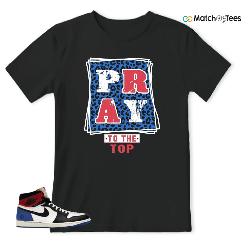 NIKE AIR JORDAN 1 RETRO HIGH OG SP FRAGMENT X UNION LA VARSITY RED SPORT ROYAL SNEAKER Matching Tees t-shirt
