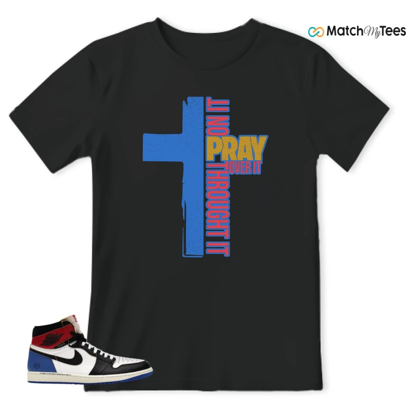 NIKE AIR JORDAN 1 RETRO HIGH OG SP FRAGMENT X UNION LA VARSITY RED SPORT ROYAL SNEAKER Matching Tees t-shirt