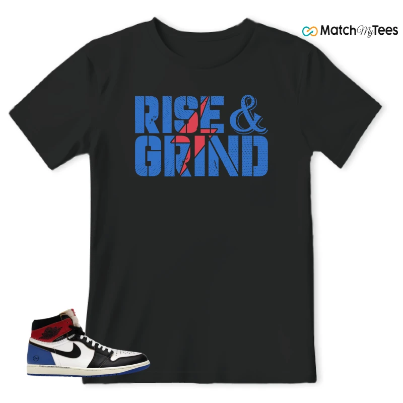 NIKE AIR JORDAN 1 RETRO HIGH OG SP FRAGMENT X UNION LA VARSITY RED SPORT ROYAL SNEAKER Matching Tees t-shirt