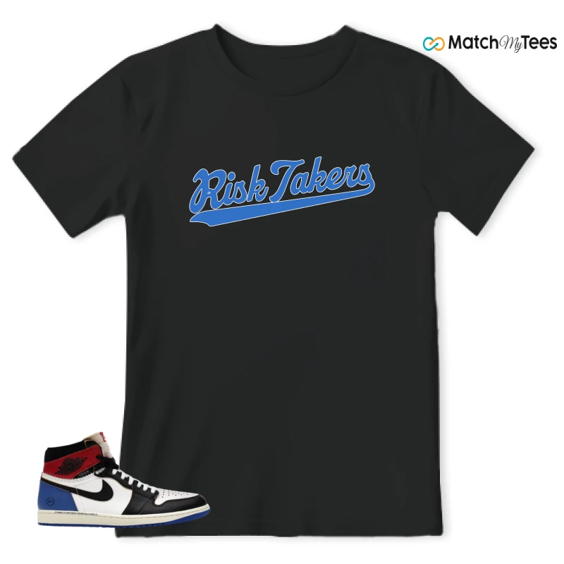 NIKE AIR JORDAN 1 RETRO HIGH OG SP FRAGMENT X UNION LA VARSITY RED SPORT ROYAL SNEAKER Matching Tees t-shirt