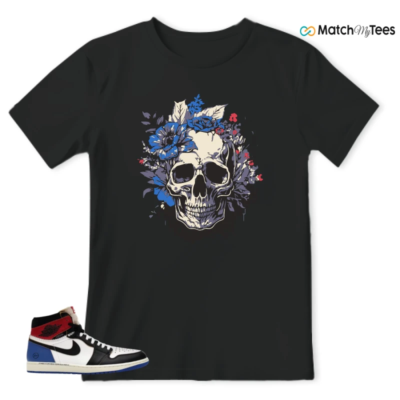 NIKE AIR JORDAN 1 RETRO HIGH OG SP FRAGMENT X UNION LA VARSITY RED SPORT ROYAL SNEAKER Matching Tees t-shirt