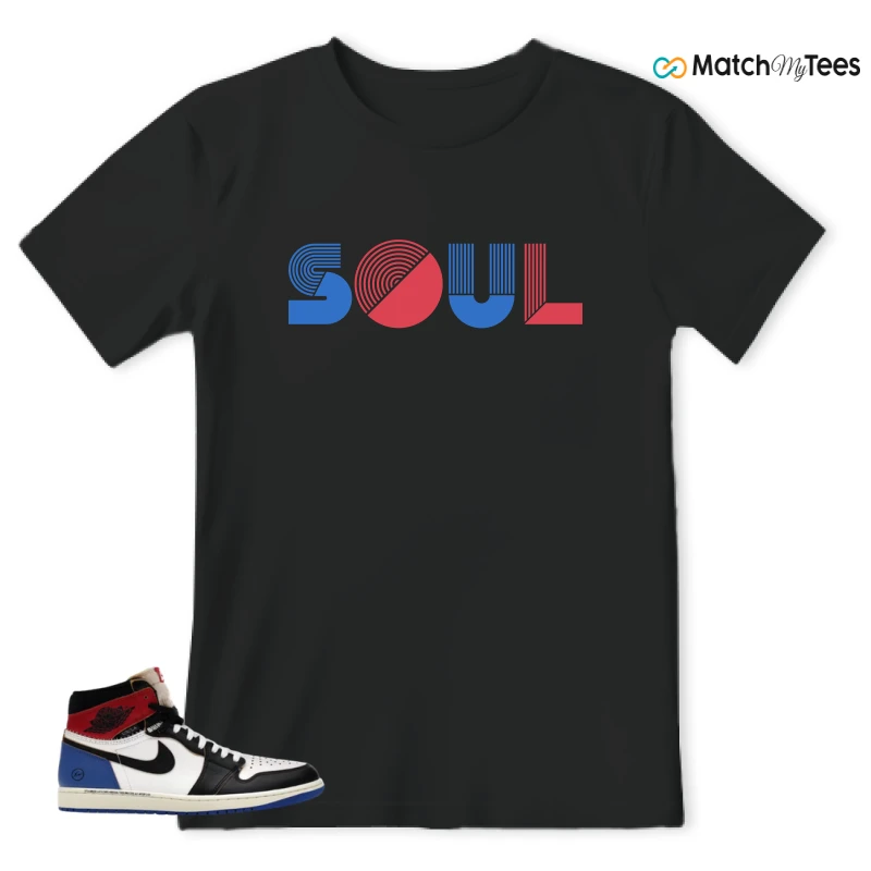 NIKE AIR JORDAN 1 RETRO HIGH OG SP FRAGMENT X UNION LA VARSITY RED SPORT ROYAL SNEAKER Matching Tees t-shirt