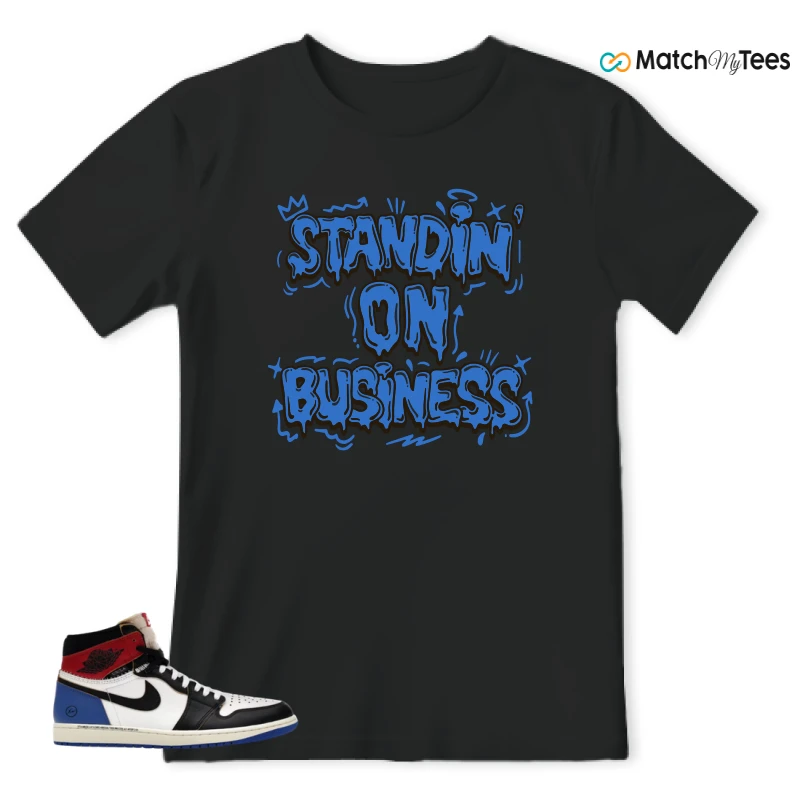 NIKE AIR JORDAN 1 RETRO HIGH OG SP FRAGMENT X UNION LA VARSITY RED SPORT ROYAL SNEAKER Matching Tees t-shirt