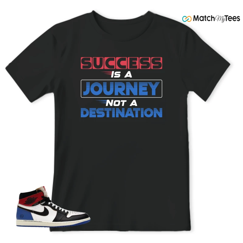 NIKE AIR JORDAN 1 RETRO HIGH OG SP FRAGMENT X UNION LA VARSITY RED SPORT ROYAL SNEAKER Matching Tees t-shirt