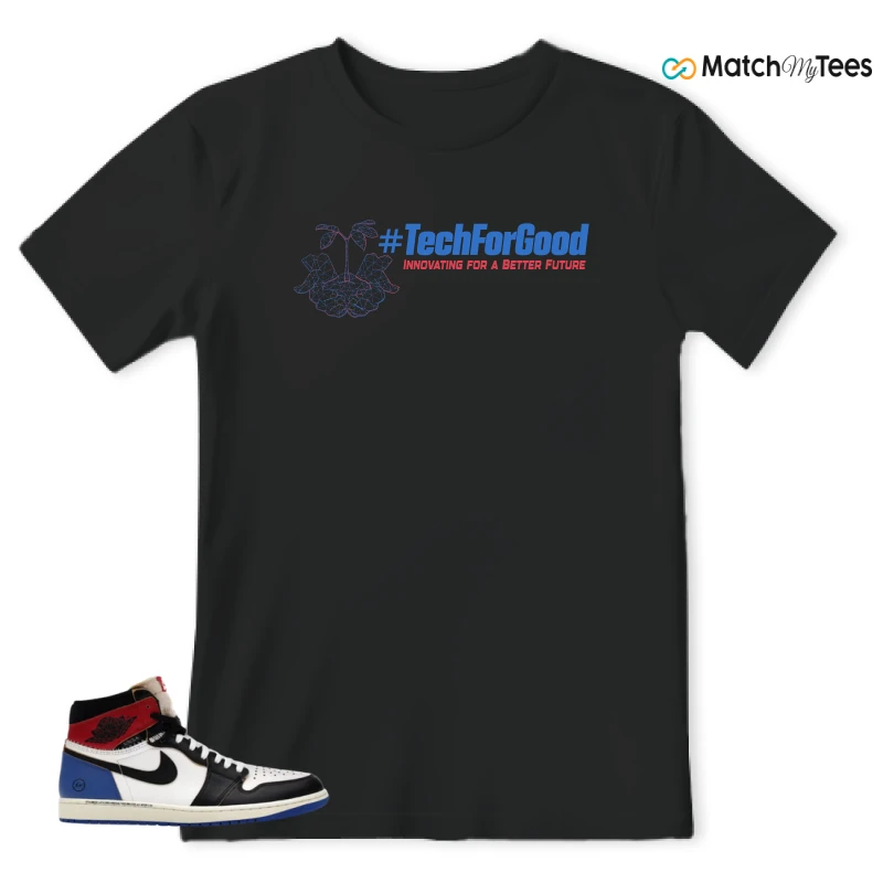 NIKE AIR JORDAN 1 RETRO HIGH OG SP FRAGMENT X UNION LA VARSITY RED SPORT ROYAL SNEAKER Matching Tees t-shirt