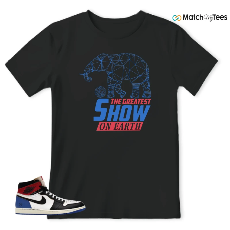 NIKE AIR JORDAN 1 RETRO HIGH OG SP FRAGMENT X UNION LA VARSITY RED SPORT ROYAL SNEAKER Matching Tees t-shirt