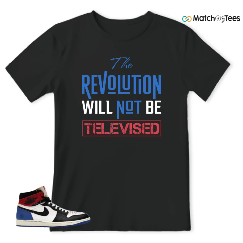 NIKE AIR JORDAN 1 RETRO HIGH OG SP FRAGMENT X UNION LA VARSITY RED SPORT ROYAL SNEAKER Matching Tees t-shirt