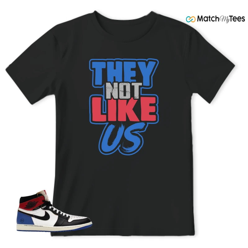 NIKE AIR JORDAN 1 RETRO HIGH OG SP FRAGMENT X UNION LA VARSITY RED SPORT ROYAL SNEAKER Matching Tees t-shirt