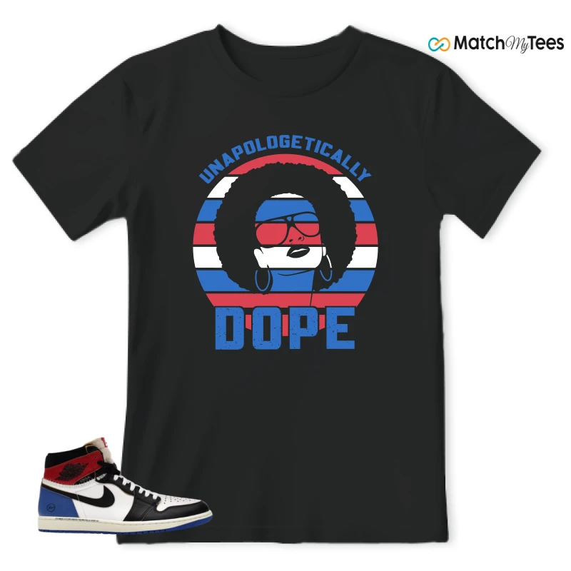 NIKE AIR JORDAN 1 RETRO HIGH OG SP FRAGMENT X UNION LA VARSITY RED SPORT ROYAL SNEAKER Matching Tees t-shirt