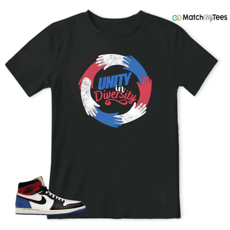 NIKE AIR JORDAN 1 RETRO HIGH OG SP FRAGMENT X UNION LA VARSITY RED SPORT ROYAL SNEAKER Matching Tees t-shirt