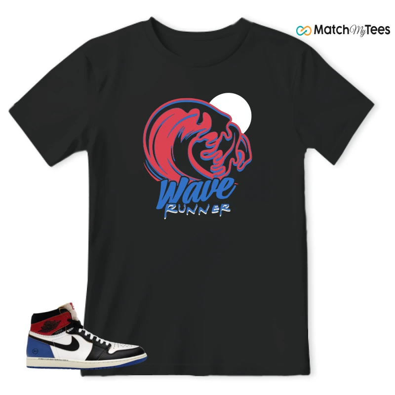 NIKE AIR JORDAN 1 RETRO HIGH OG SP FRAGMENT X UNION LA VARSITY RED SPORT ROYAL SNEAKER Matching Tees t-shirt