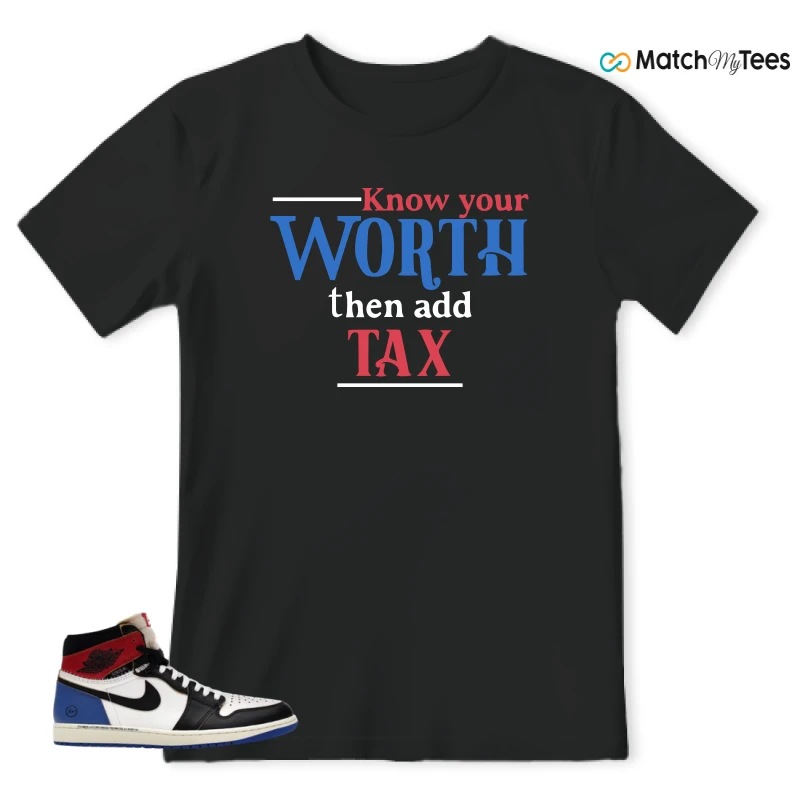 NIKE AIR JORDAN 1 RETRO HIGH OG SP FRAGMENT X UNION LA VARSITY RED SPORT ROYAL SNEAKER Matching Tees t-shirt