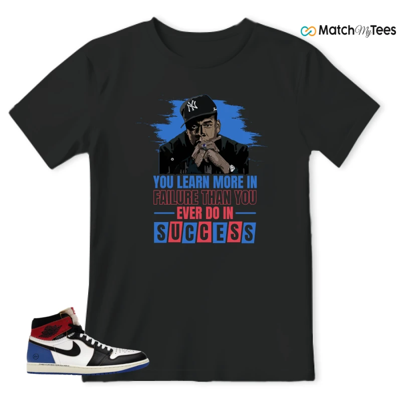 NIKE AIR JORDAN 1 RETRO HIGH OG SP FRAGMENT X UNION LA VARSITY RED SPORT ROYAL SNEAKER Matching Tees t-shirt