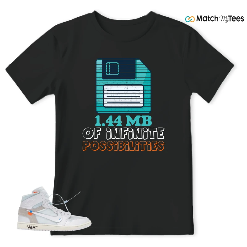 NIKE AIR JORDAN 1 RETRO HIGH VIRGIL ABLOH ARCHIVE ALASKA SNEAKER Matching Tees t-shirt