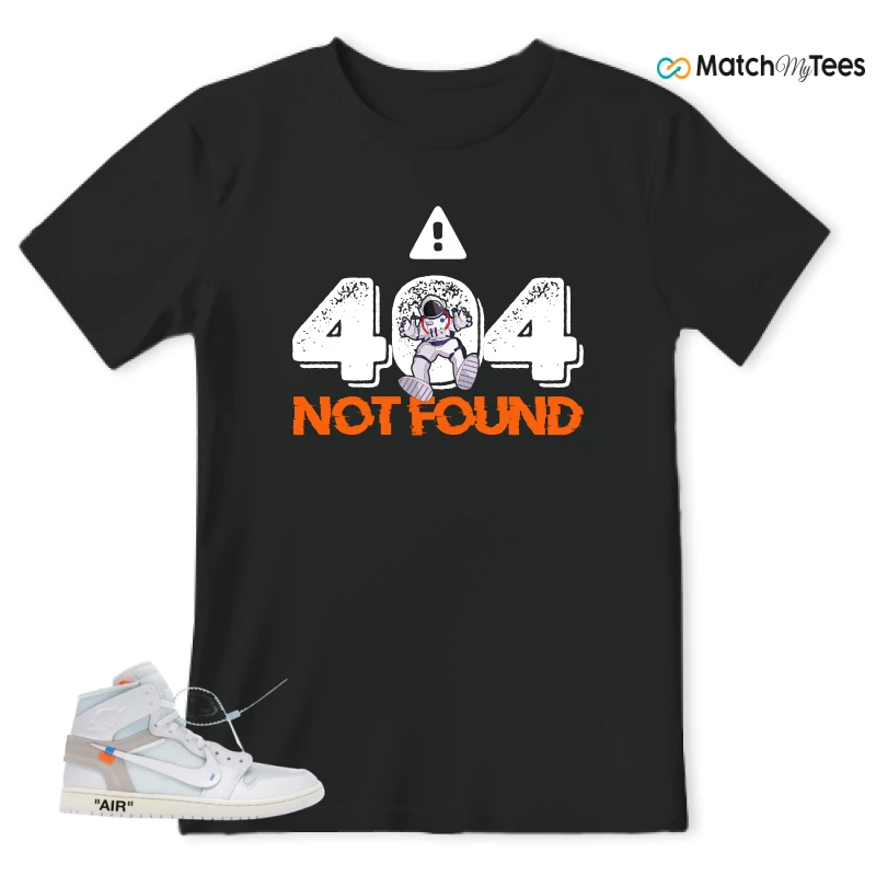NIKE AIR JORDAN 1 RETRO HIGH VIRGIL ABLOH ARCHIVE ALASKA SNEAKER Matching Tees t-shirt