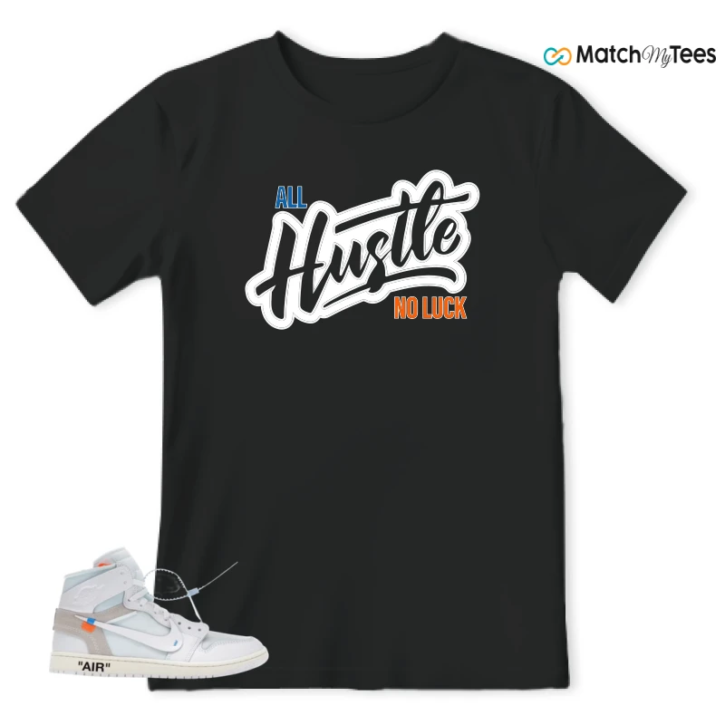 NIKE AIR JORDAN 1 RETRO HIGH VIRGIL ABLOH ARCHIVE ALASKA SNEAKER Matching Tees t-shirt